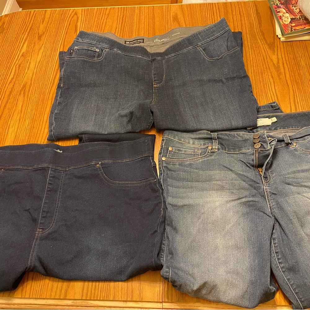 Women’s Jeans, 3 Pairs